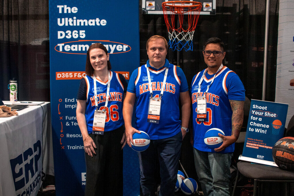 The ERP Mechanics team at their booth at Community Summit 2025