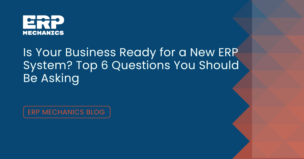 New ERP System Readiness Questions